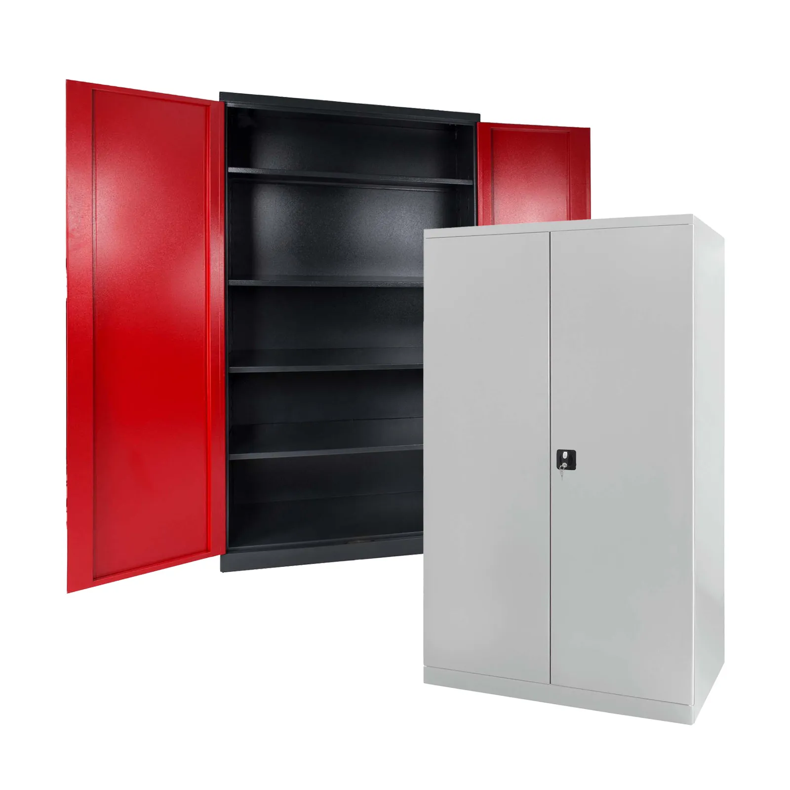 ADB Stahlschrank XXL mit 4 Fachböden (BxHxT) 1100 x 1920 x 580 mm