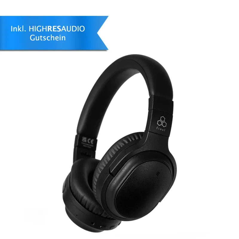 Final UX3000, drahtloser, dynamischer Wireless-Kopfhörer, Active Noise Cancelling (ANC), Bluetooth 5.0