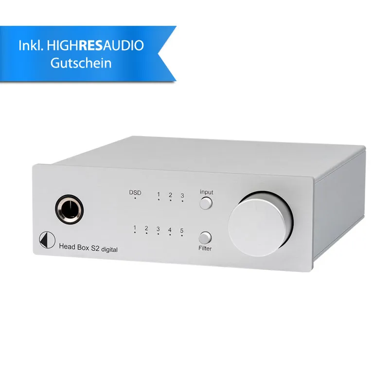 Pro-Ject Head Box S2 Digital, Kopfhörerverstärker, DAC 32bit/786kHz, DSD256