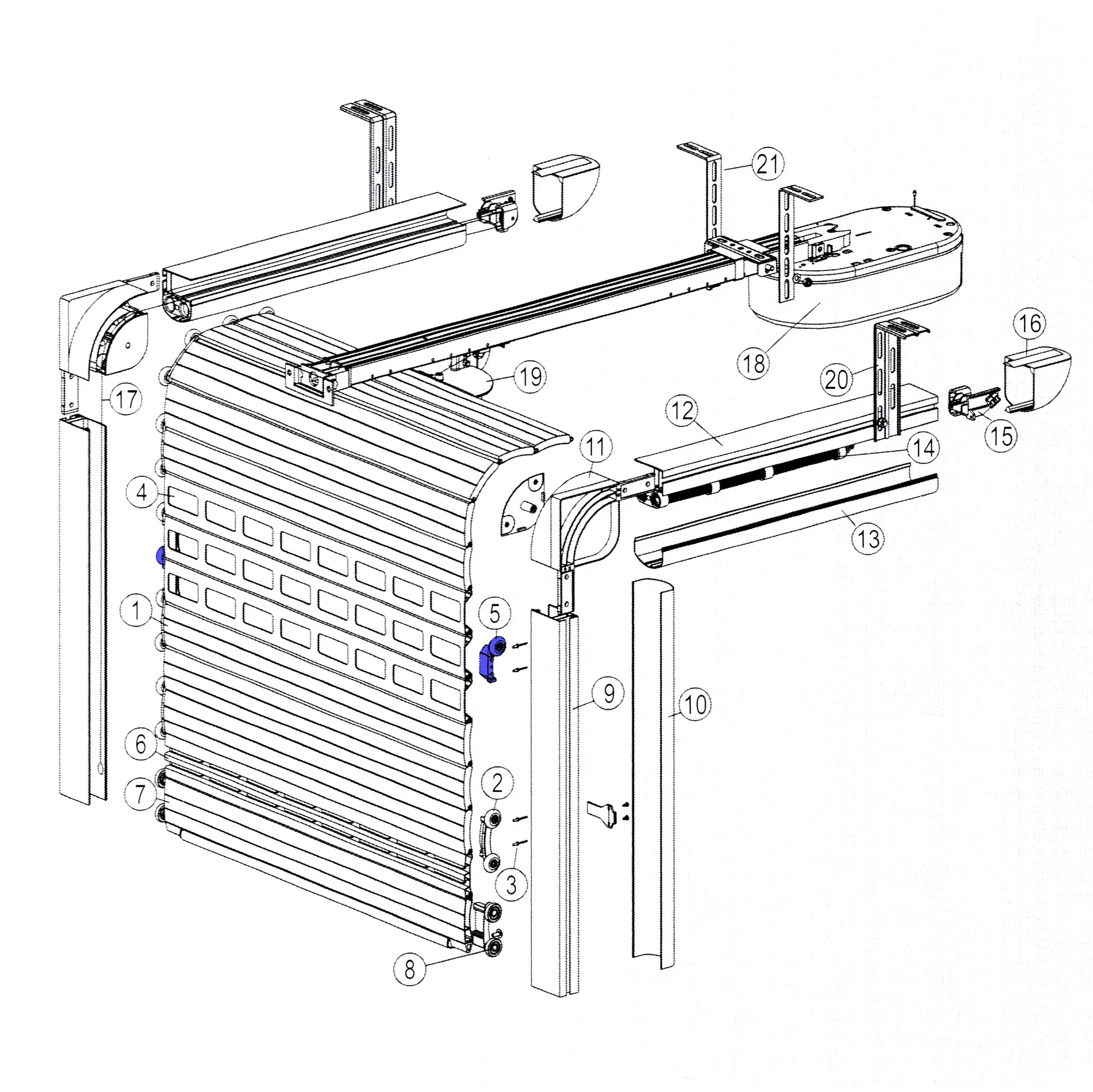 Alulux Arretierung CD78/D für Detolux Rolltor CD78 2er Set L / R – Bild 6