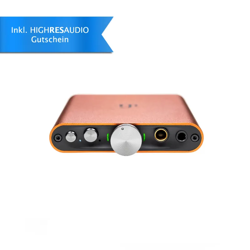 iFi Hip DAC 2 mobiler Kopfhörerverstärker, D/A-Wandler, MQA, PC384kHz, DSD256 für Android, Apple iOS USB 3.0 Typ-A