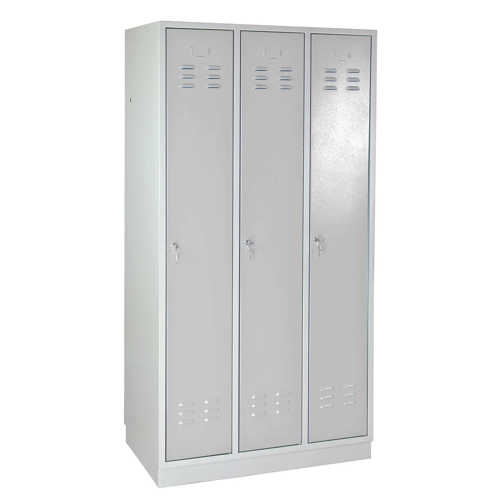 ADB Spind / Umkleideschrank aus Stahl in verschiedenen Farben, 3-türig – Bild 2