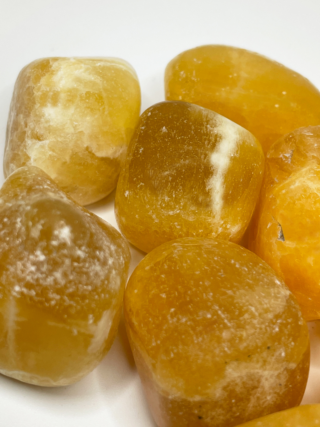 Trommelsteine Orangencalcit 250g