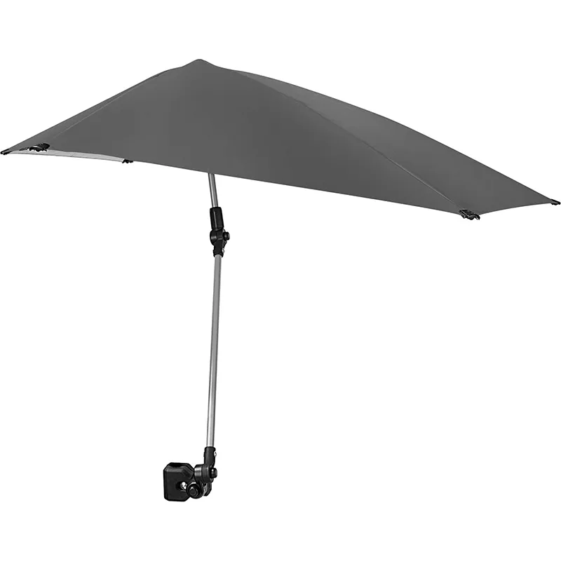 Sport-Brella Versa-Brella 42″ Sonnenschirm mit Klemme – 360° schwenkbar, UPF 50+, Grau