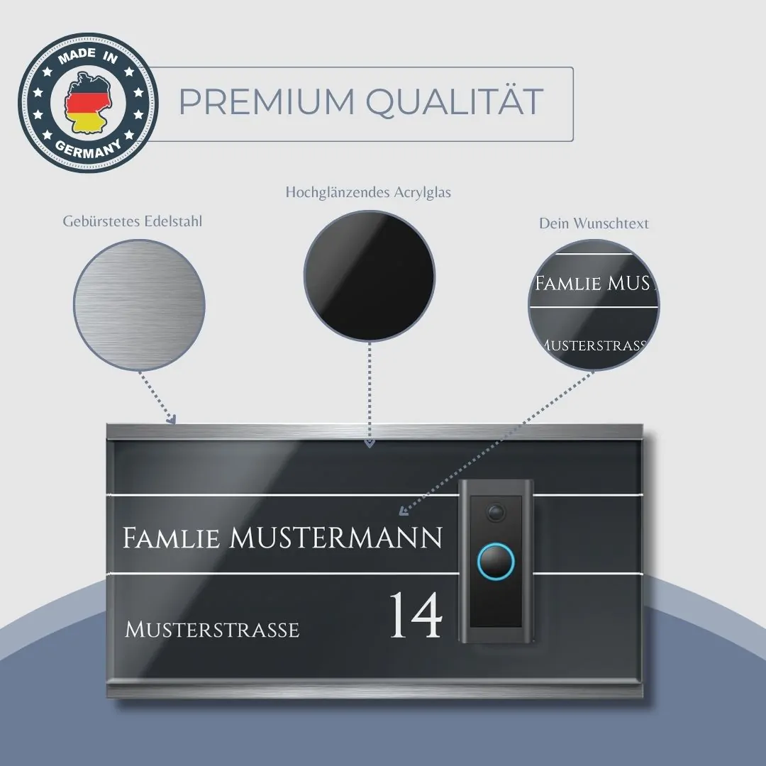 Funkklingelschild für die Unifi G4 Pro mit Gravur – Bild 3