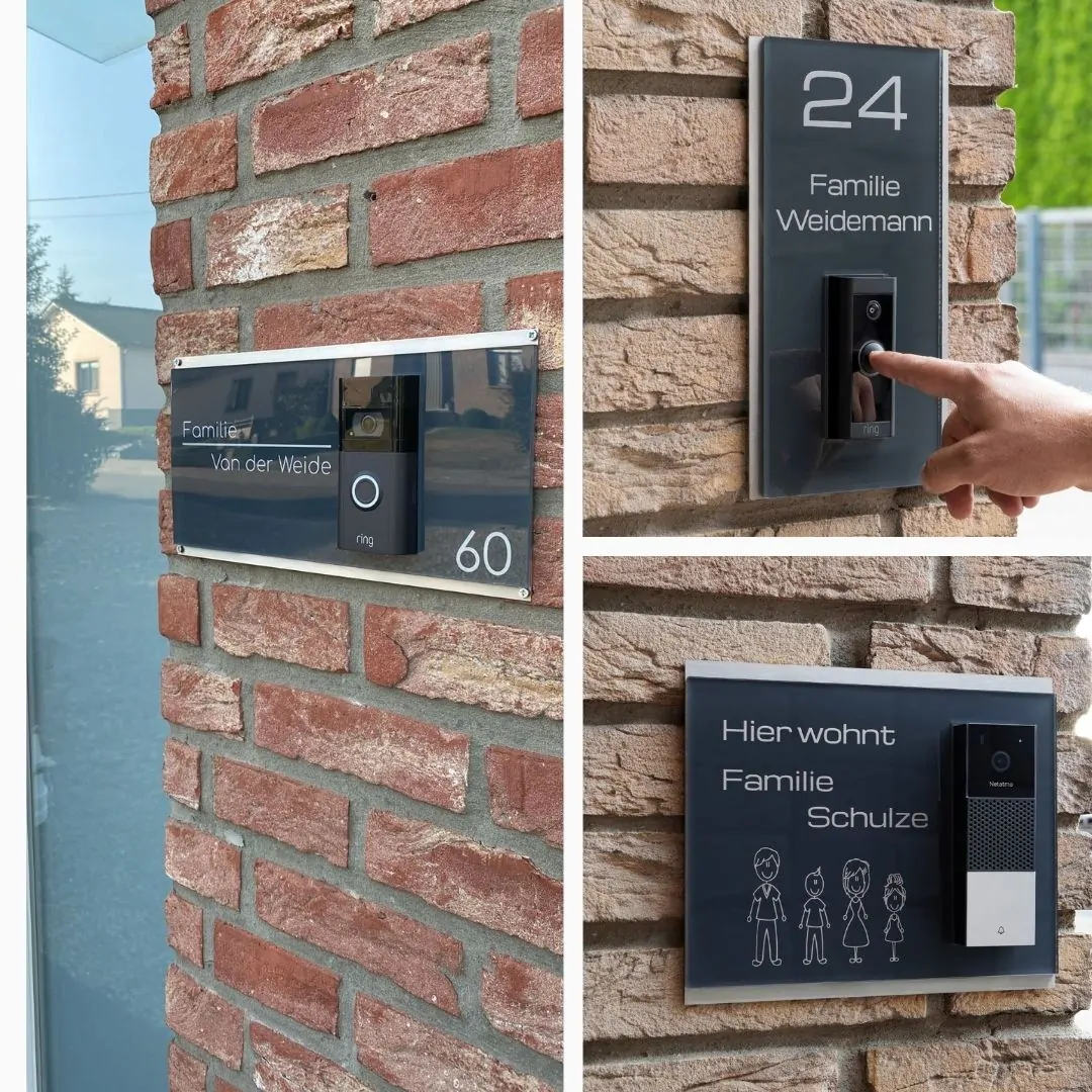 Funkklingelschild für die Unifi G4 Pro mit Gravur – Bild 6